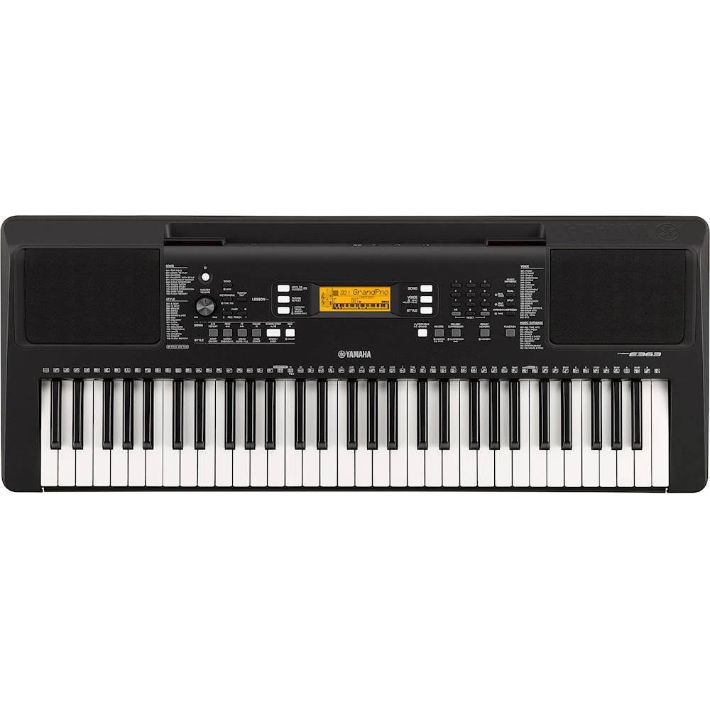 Yamaha PSR-E363 Epy 61-Key Keyboard Pack with Headphones Power