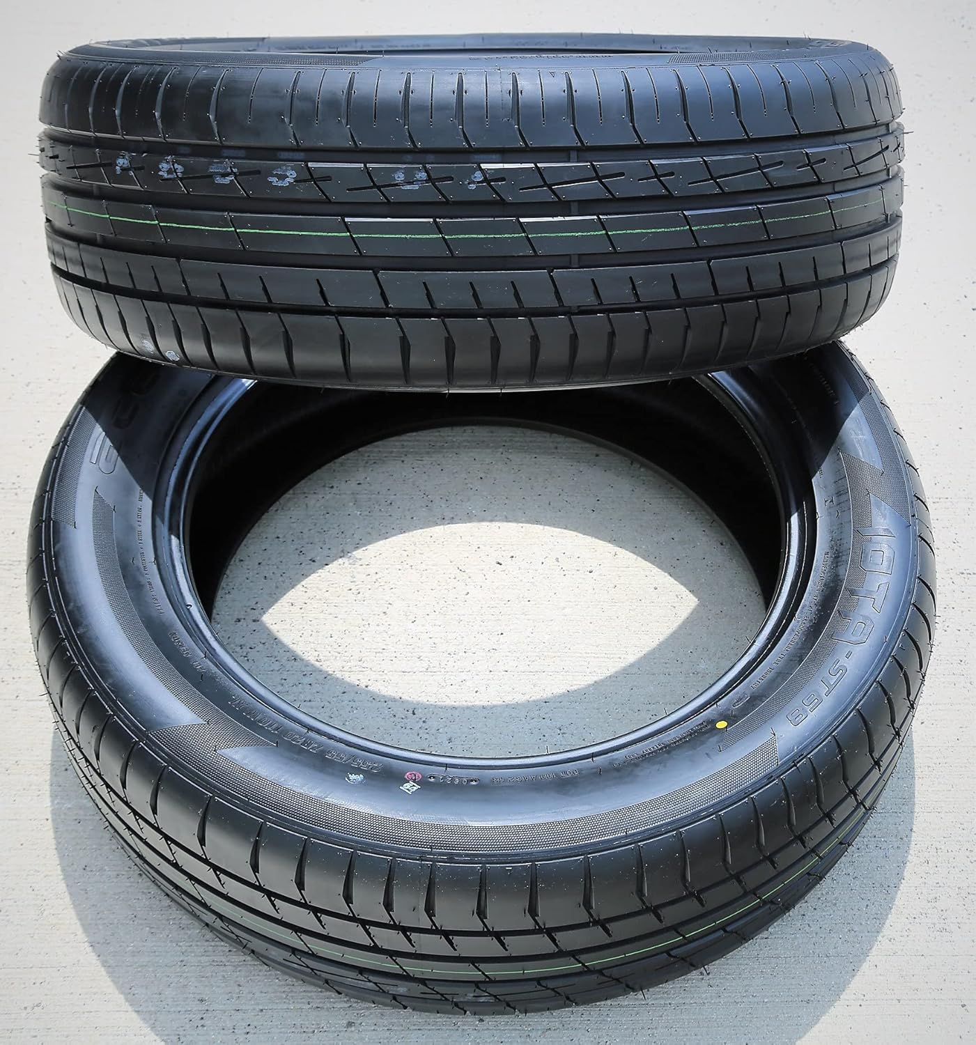 Set of 2 (TWO) Accelera Iota ST68 All-Season High Performance Radial Tires-255/55R20 255/55ZR20 255/55/20 255/55-20 110W Load Range XL 4-Ply BSW Black Side Wall
