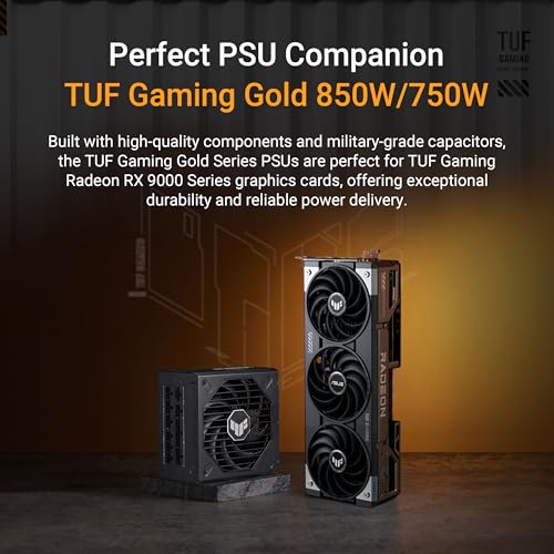 ASUS Prime Radeon™ RX 9070 XT OC Edition Graphics Card (PCIe 5.0, HDMI/DP 2.1, 2.5-Slot Design, axial-tech Fans, Dual Ball Fan Bearings, Dual BIOS, GPU Guard)