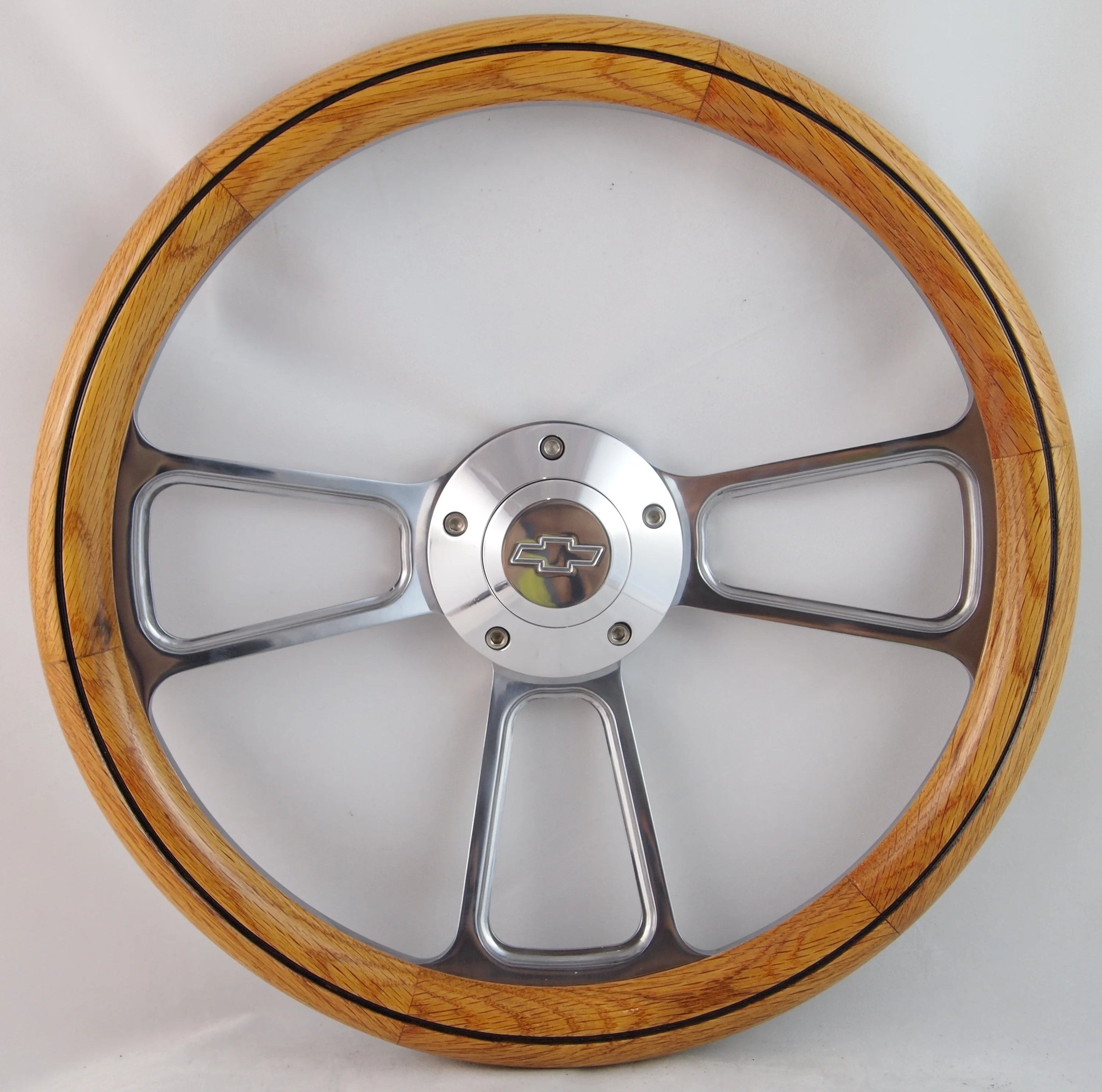 70-73 Chevrolet/GMC Truck Models 14" Wood Billet Black Steering Wheel Set Adapter & Horn