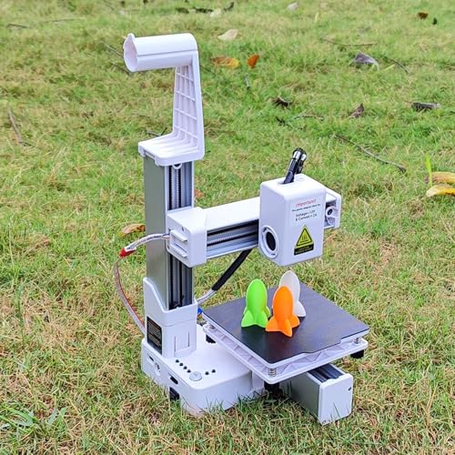 Mini 3D Printer, 3D Printers for Beginners, High Speed & Precision Frequency Division Multiplexing 3D Printer, Printing Size 100 x 100 x 100mm / 4 x 4 x 4in (Black)