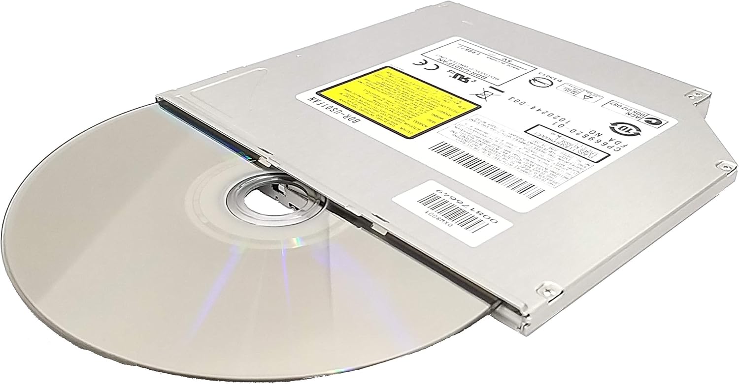 HAZYYO Laptop Internal BDR-US01 US01FAN 9.5mm SATA 6X Slot-in 3D Blu-ray Burner BD-RE BDXL DL Dual Layer Bluray Recorder Super Slim Internal Optical Drive