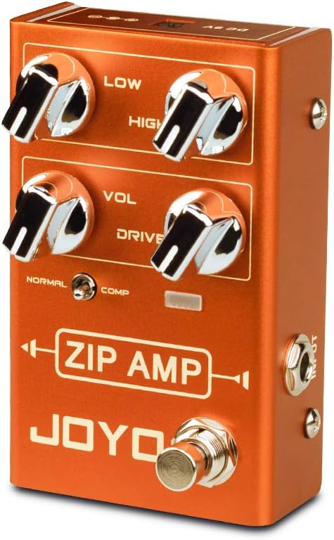 JOYO ZIP AMP R-04 R Series Overdrive Pedal Rock Compression Tone with Gain and COMP Switch for Electric Guitar Effect (R-04) Pack of 2