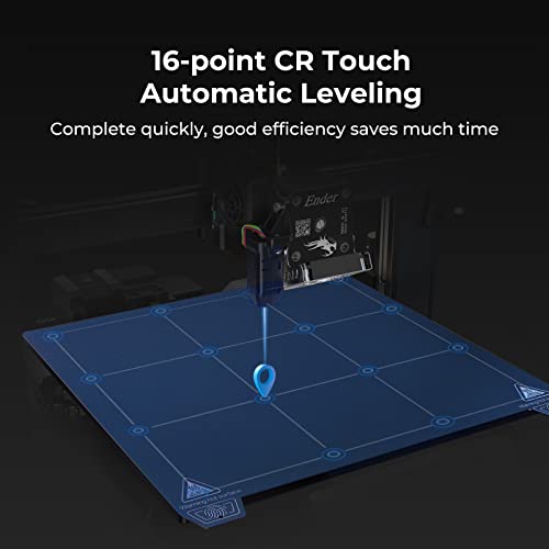 Creality 3D Printer Ender 5 Plus FDM Printer with Auto Bed Leveling Sensor Kit, Dual Z-Axis Touch Screen and Glass Bed Large Printing Size 350x350x400mm