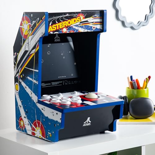 Arcade Classics - WWE Counter Series Game Machine, 4 Games, 8" Liquid Crystal Screen - Mini Cabinet, Portable Gaming, Retro, Countertop Console, Basement Decoration, Man Cave