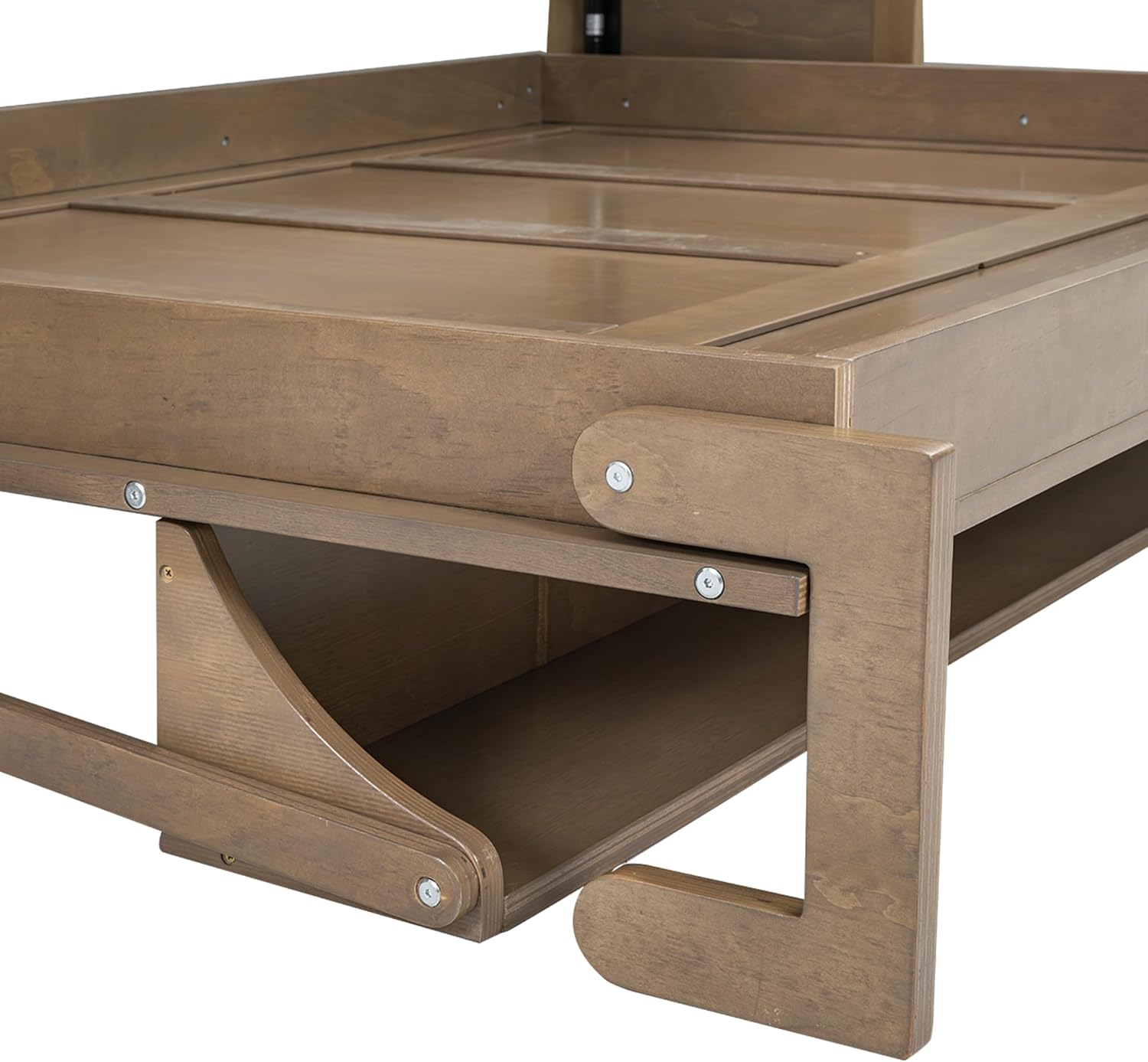 Merax Full Size Murphy Bed Frame Wallbed with Wardrobe,3 Drawers and Open Shelves,Space-Saving Design