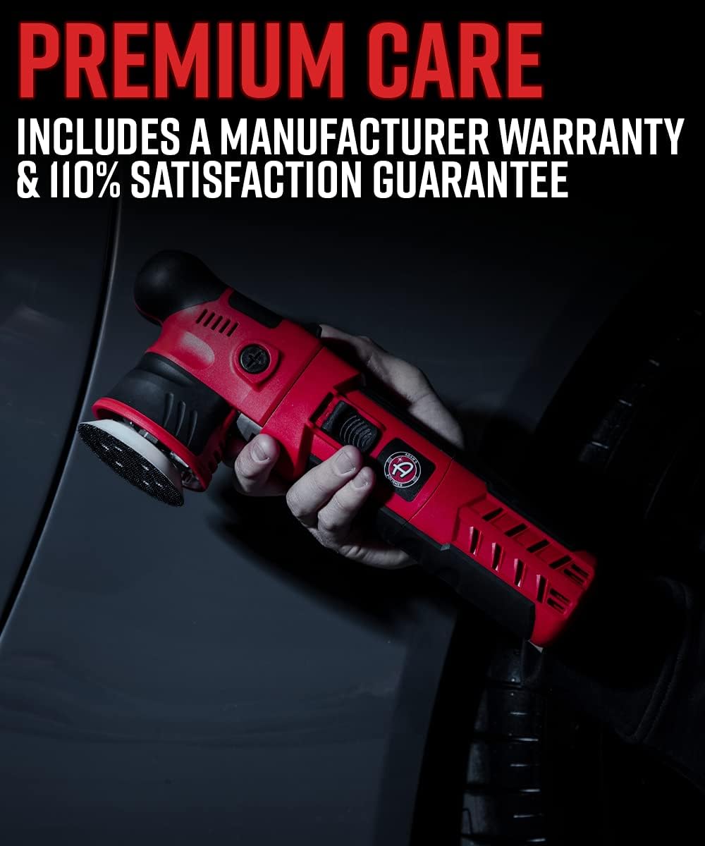 Adam’s SK Pro 12mm Car Polisher - Professional Dual Action Polisher For Car Detailing - Paint Correction, Waxer Buffer DA Polisher - Variable Speed Car Polisher System (Polishing Kit)