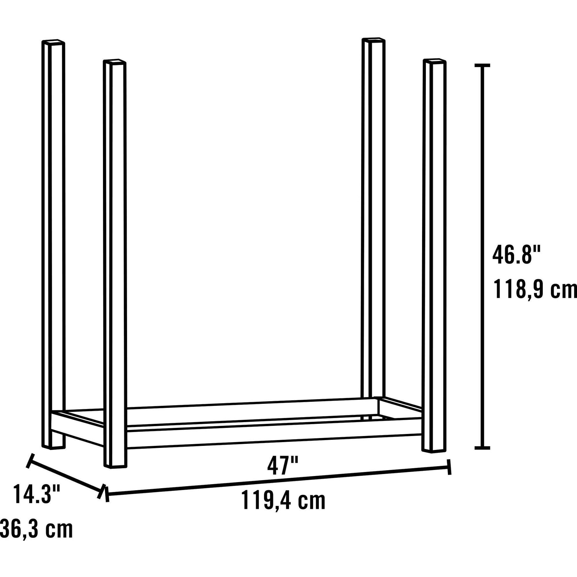 ShelterLogic 4 ft. Ultra Duty Firewood Rack