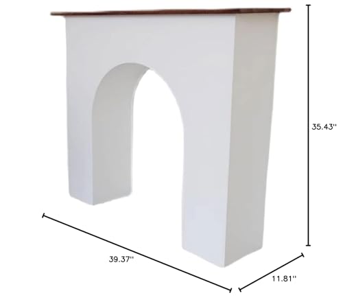 Electric Fireplace Stove Mantel Modern Art Minimalist Electric Fireplace Stove Mantel Surround Wall Sideboard Entryway Cabinet Wall Decorative Cabinet Living Room - Walnut Top Fireplace Trim Surround