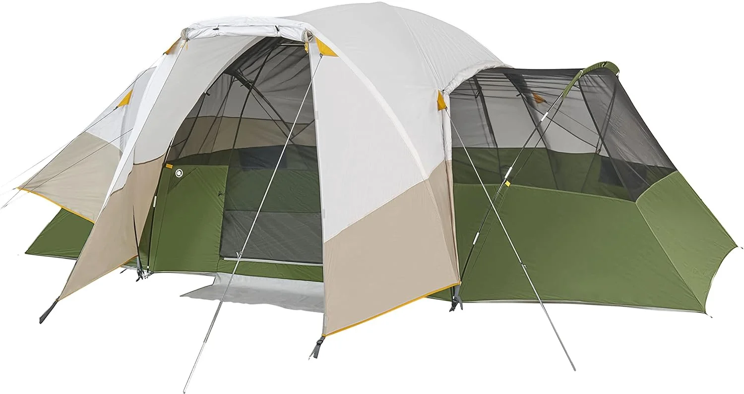 8 Person Hybrid Dome Family Camping Tent,with 2 Rooms, Room Divider