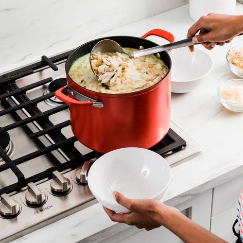 Ninja - Foodi NeverStick Vivid 8-Piece Cookware Set - Crimson Red