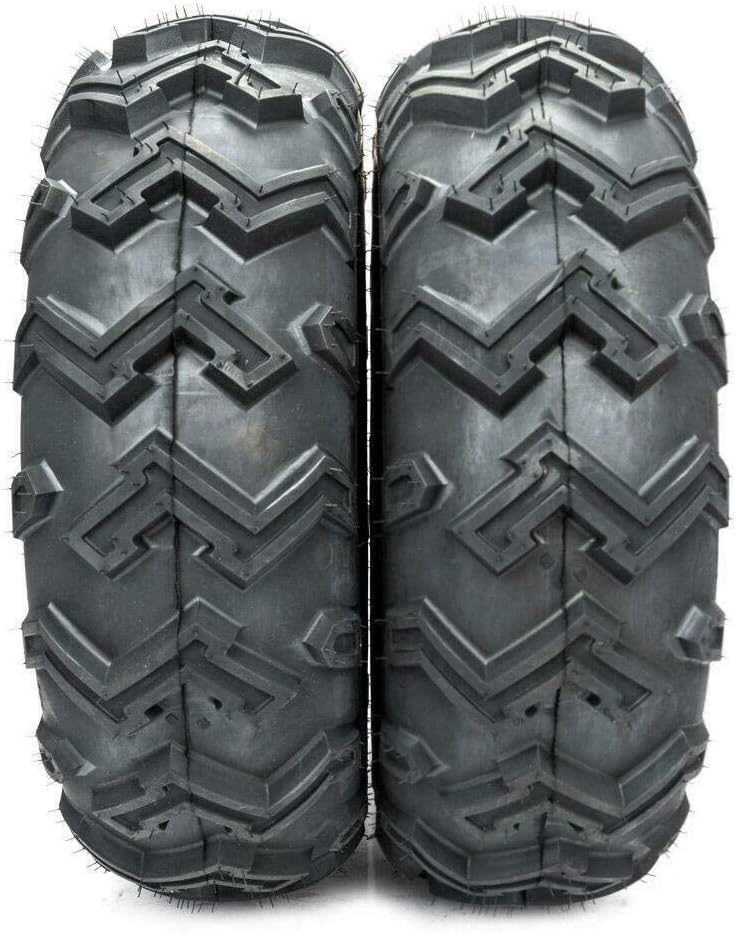 SUNROAD Set of 4 25'' 25x8-12 & 25x10-12 ATV Utility UTV Tires AT Front Rear Tires 6PR fit 12'' Rim