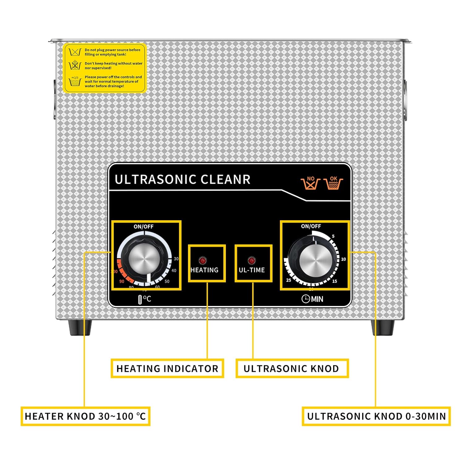 Ultrasonic Cleaner 15L Ultrasonic Cleaners with Heater 360w 40kHz High-Frequency Deep Cleaning Machine for Cleaning, Jewelry, Coins, Metal Small Parts, Circuit Board, Lab Tools, etc