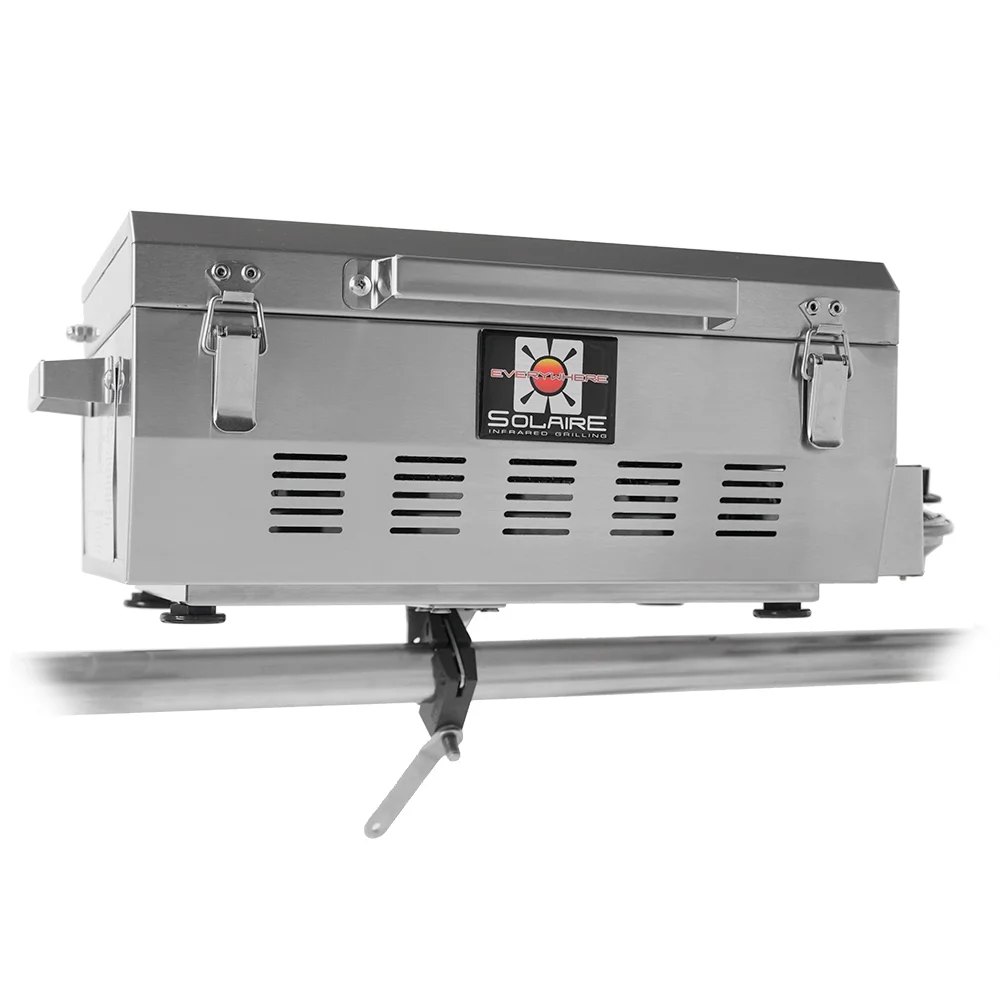 Solaire SOL-EV17A Everywhere Portable Infrared Propane Gas Grill, Stainless Steel