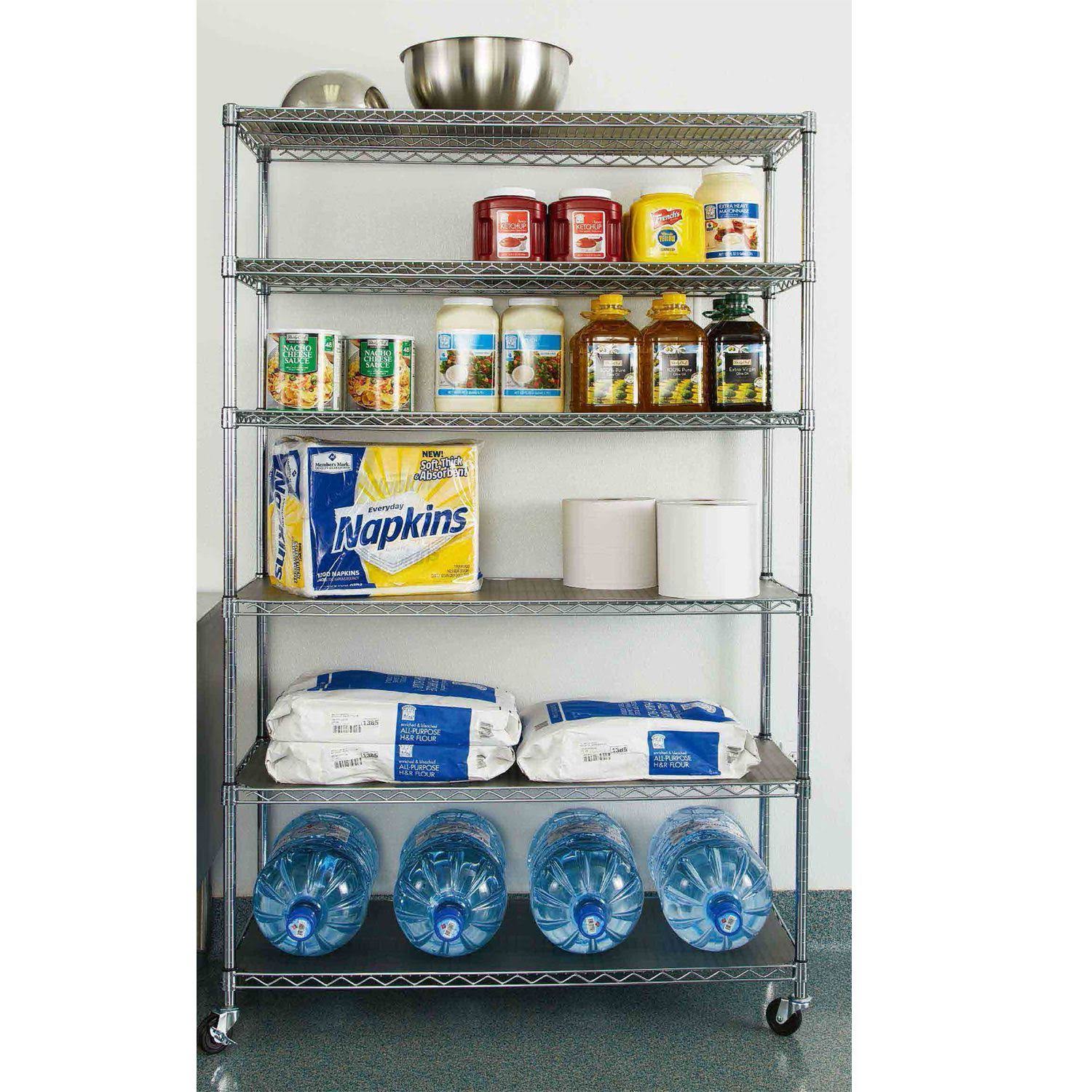 Members Mark 6-Level Commercial Storage Shelving, Grey
