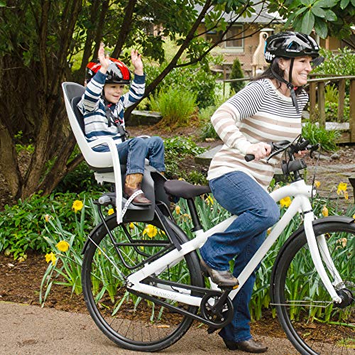 Hamax Caress Rear Child Bike Seat - Rack Mount, Ultra-Shock Absorbing, Adjustable to Fit Kids (Baby Through Toddler) 9 mo - 48.5 lb.