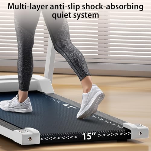 Portable Foldable Treadmills for Home, Small Folding Treadmill for Home Office with 300 LBS Capacity, Walking Running Exercise Electric Compact Treadmill with LED Display