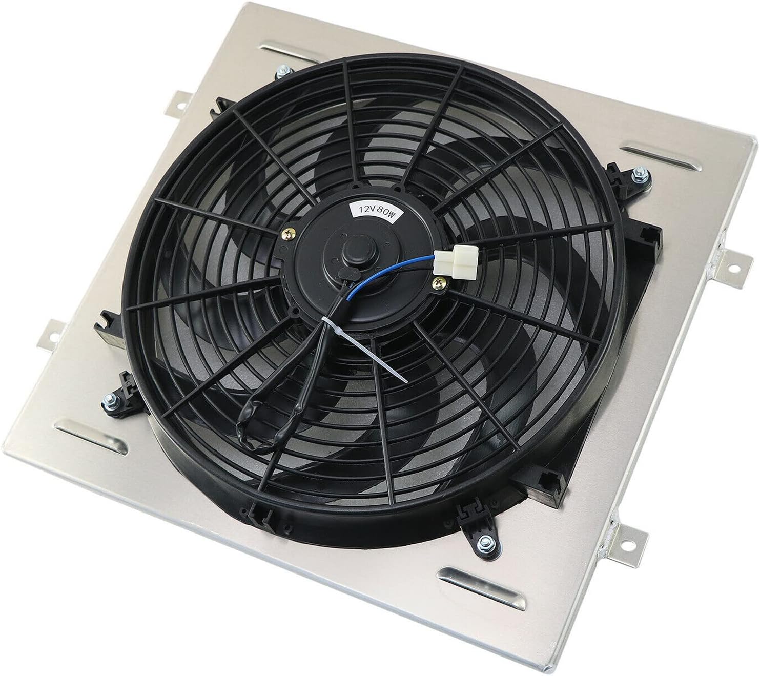 RadRace Aluminum Radiator Shroud 14" Fan for 1964 1965 1966 64 65 66 Ford Mustang Falcon Comet V8