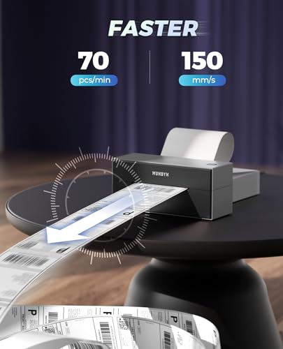 MUNBYN Wireless Thermal Label Printer, Wi-Fi High Speed 4x6 Shipping Label Printer for Small Business & Package, Multi-Task Printing Printer Widely Used for Etsy, Ebay, Amazon, Shopify, USPS and More