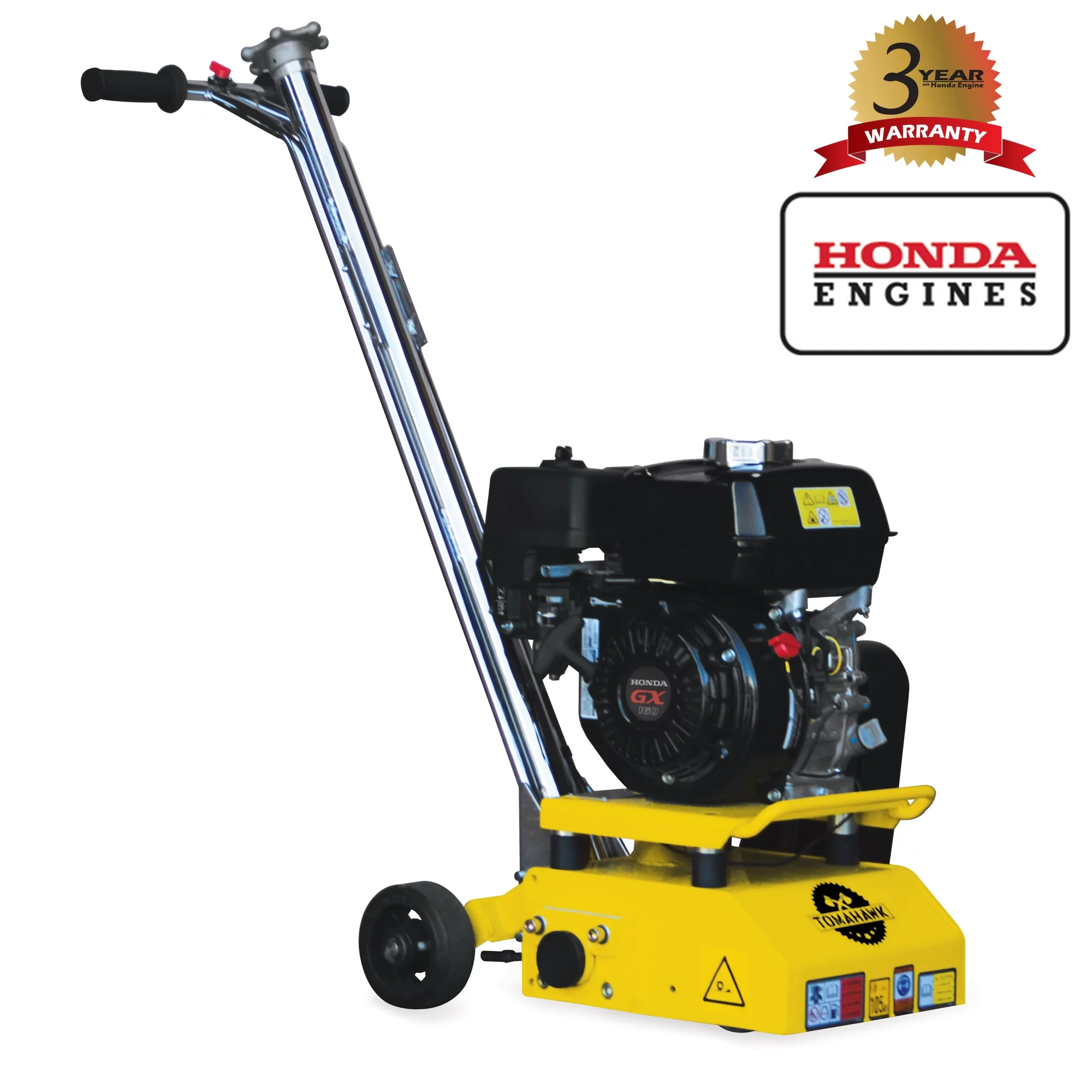 TOMAHAWK 8 in. Gas Concrete Scarifier Planer Grinder with 5.5 HP Honda Engine OSHA Compliant