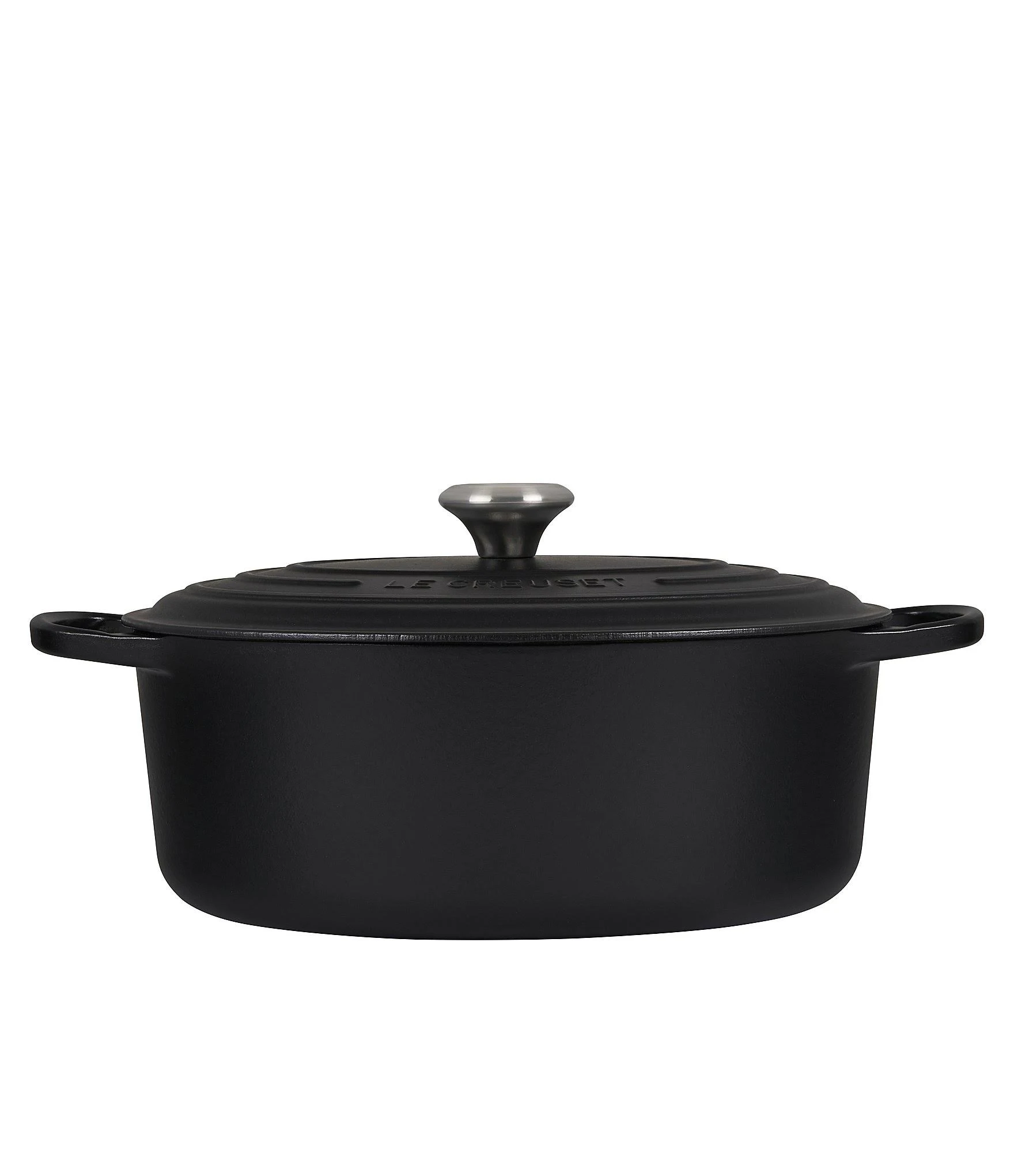 Le Creuset Signature Cast Iron 6.75-Quart Indigo Oval Dutch Oven