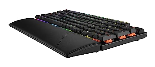 ASUS ROG Strix Scope II 96 Wireless Gaming Keyboard, Tri-Mode Connection, Dampening Foam & Switch-Dampening Pads, Hot-Swappable Pre-lubed ROG NX Snow Switches, PBT Keycaps, RGB-Black