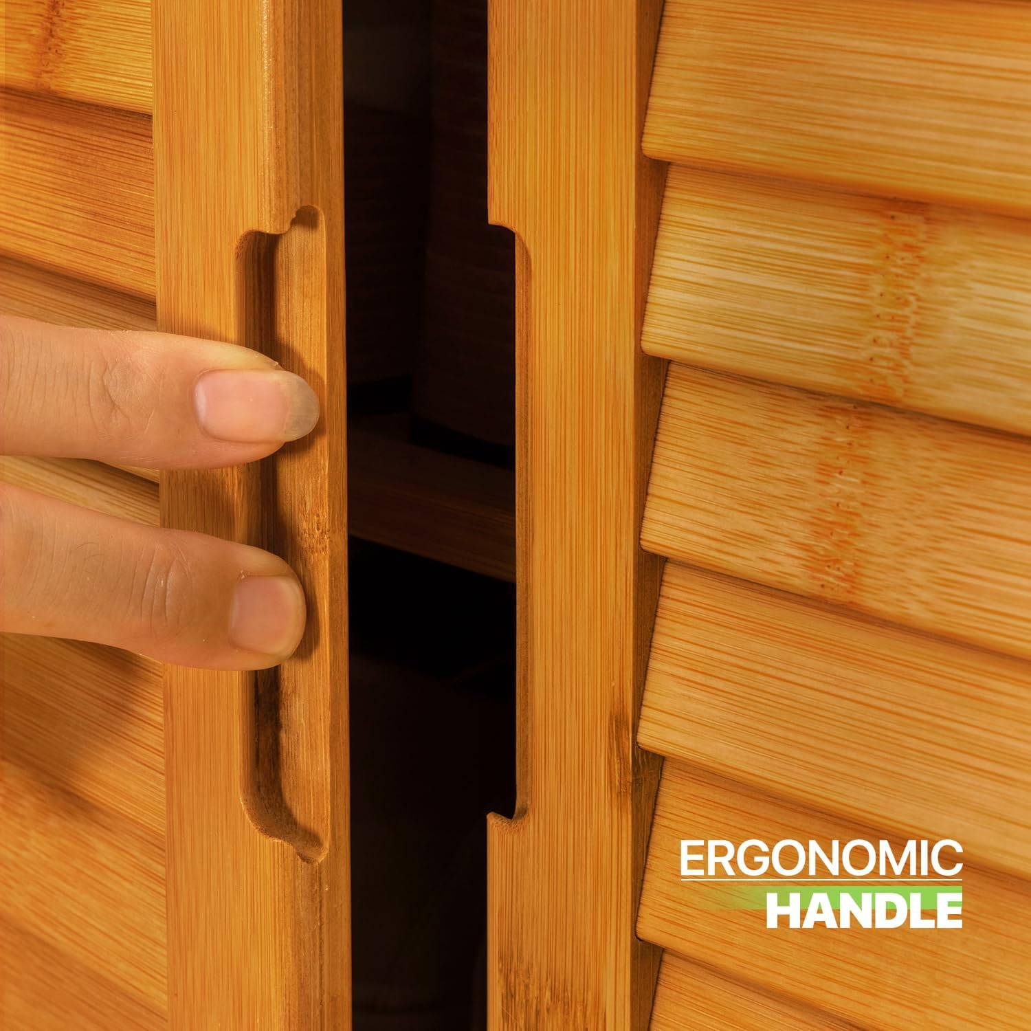 Magshion 4 Tier Bamboo Shoe Storage Cabinet with Drawer & Shutter Door - Entryway Freestanding Shoe Cabinet Organizer Storage Rack Organizer Rack for Narrow Closet, Hallway, Living Room (Brown)