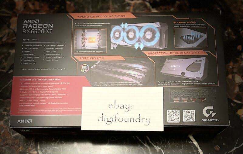 Gigabyte Radeon RX 6600 XT Gaming OC Pro 8GB Graphics Card Sealed Ready to Ship
