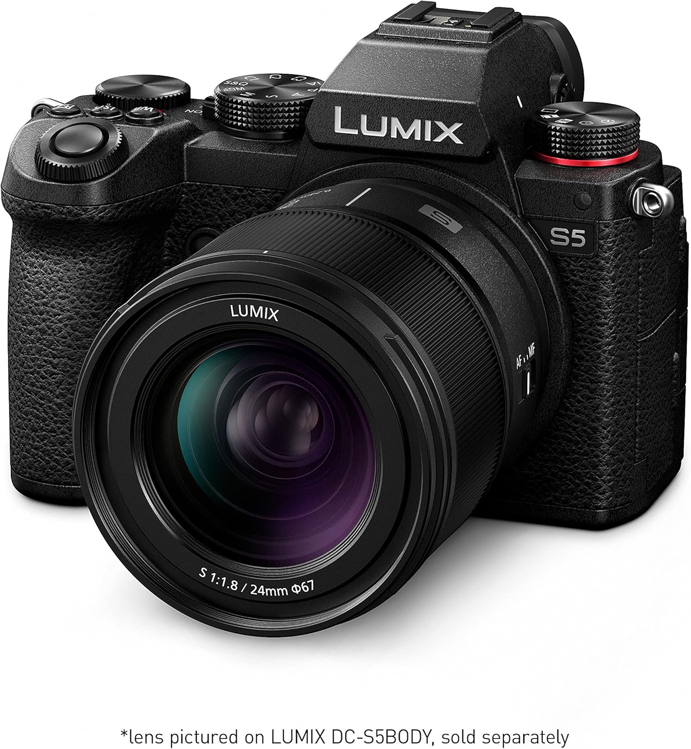 Panasonic LUMIX S Series Camera Lens, 24mm F1.8 L-Mount Interchangeable Lens for Mirrorless Full Frame Digital Cameras, S-S24