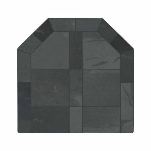 NY Hearth 48x22 x 48x22 Smokey Grey Slate Hearth Pad- Standard