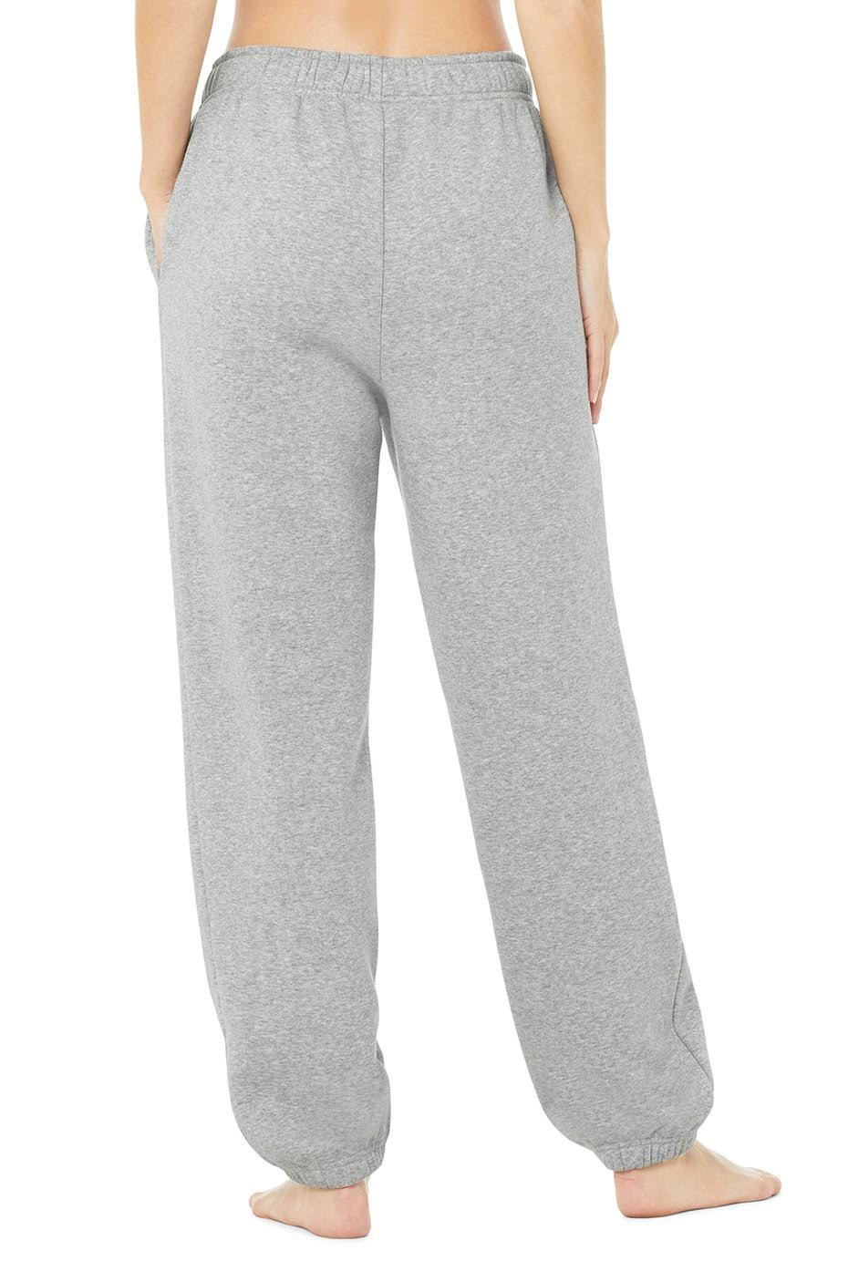 Accolade Sweatpant in Dove Grey Heather, Size: Small | Alo Yoga