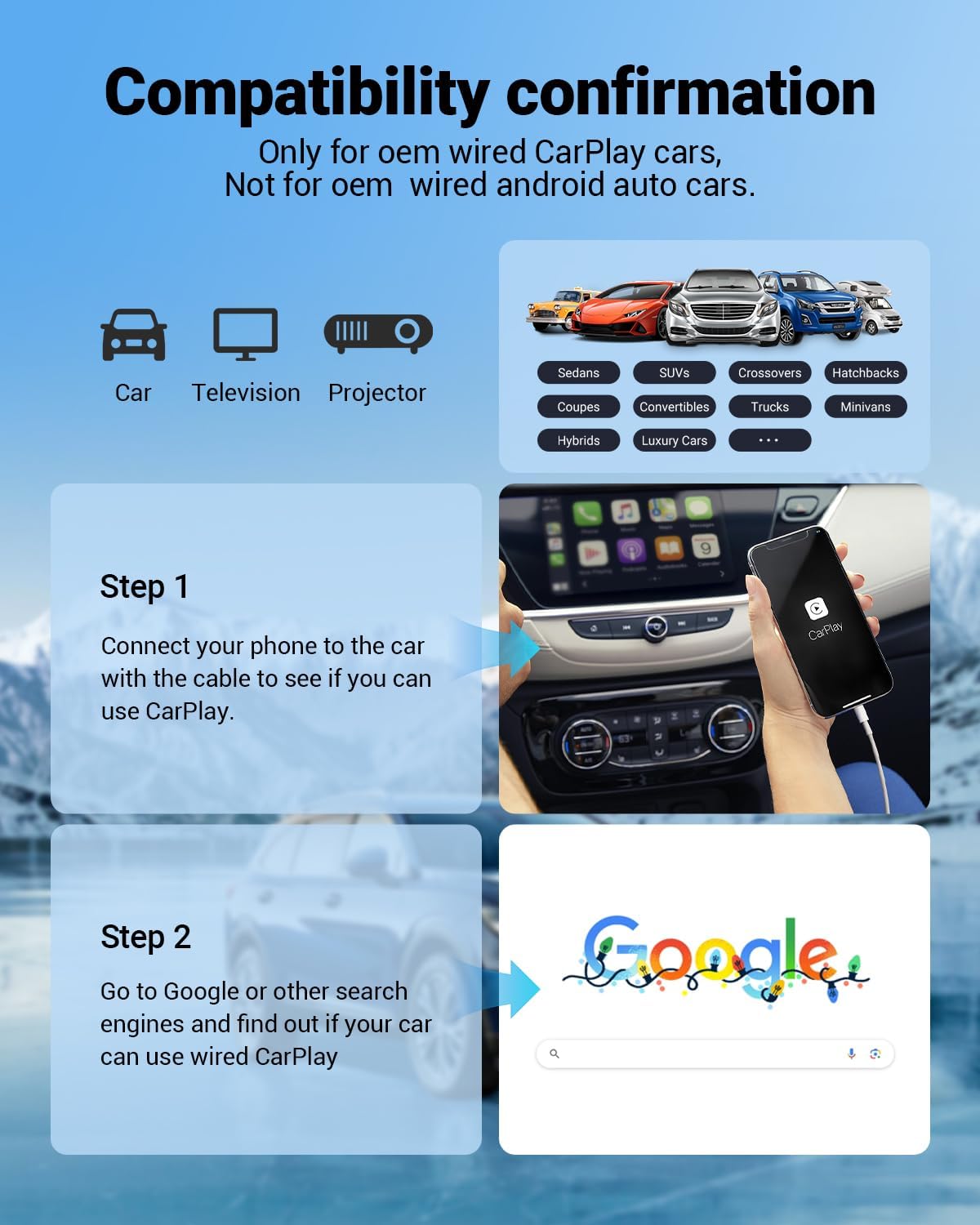 OTTOCAST P3 CarPlay AI Box with Smart Remote - 2023 Android 12.0 CarPlay Video Adapter Wireless CarPlay Android Auto Dongle HDMI Output, YouTube Netflix Disney+ Tiktok Streaming Videos
