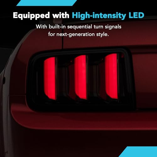 Raxiom Gen5 Tail Lights; Black Housing; Smoked Lens (05-09 Mustang)