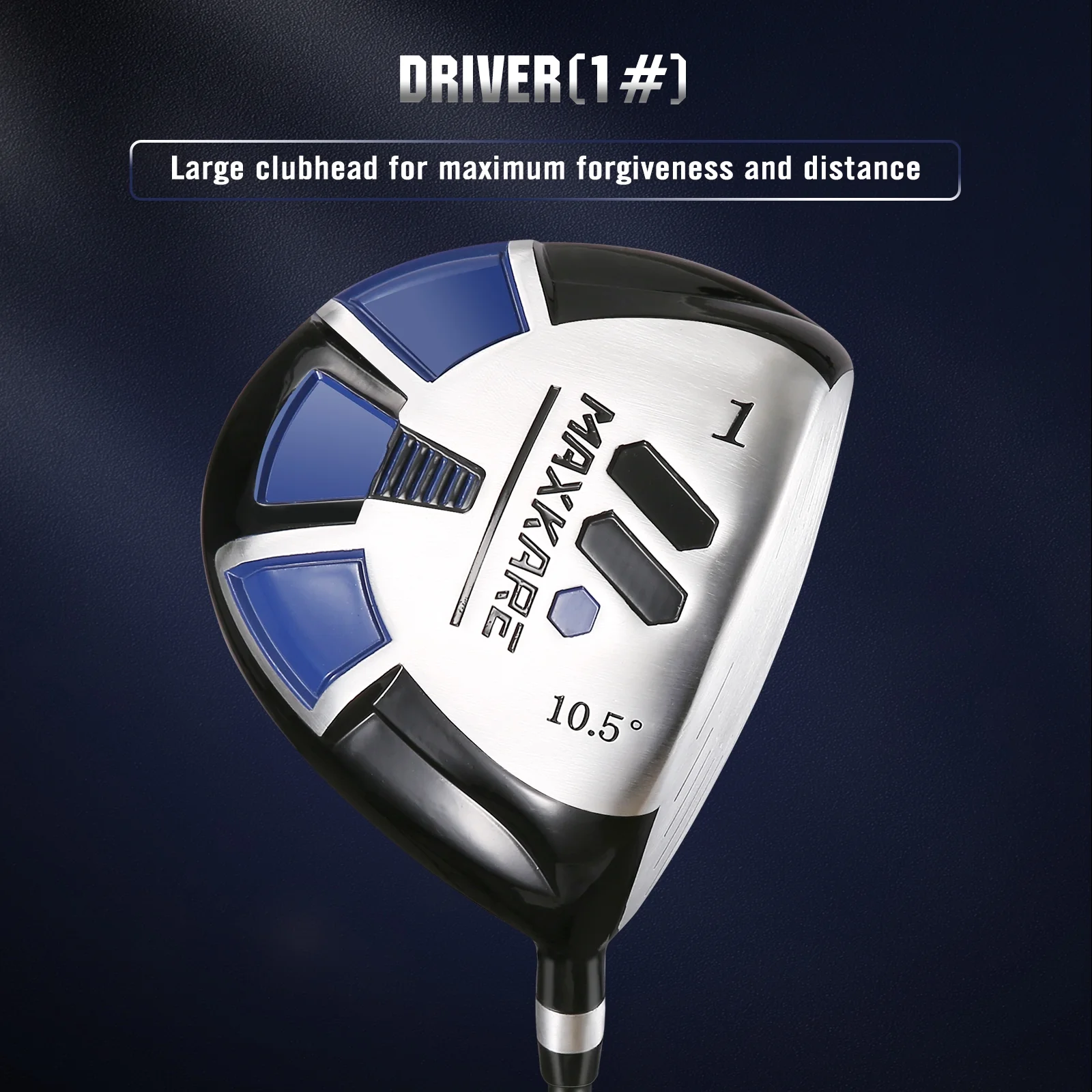 MaxKare Complete Golf Clubs Set Golf Men's Regular 13-Piece Complete Set Includes Driver, Fairway Wood, Hybrids, 6-9 Irons, PW, Putter, Stand Bag, 3 Head Covers - Right Hand