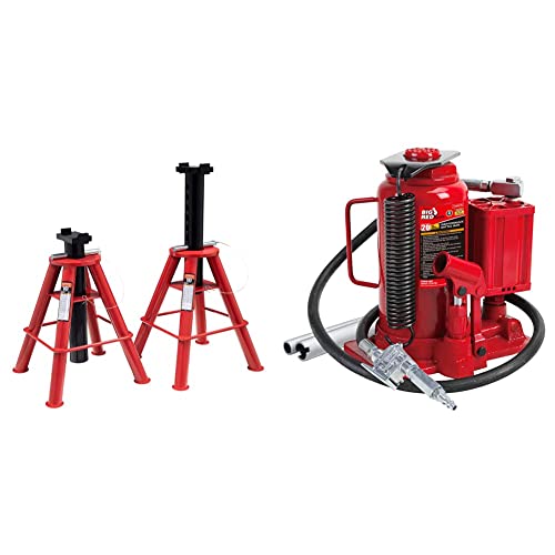 Sunex 1410 10-Ton, High Height, Pin Type, Jack Stands, Pair