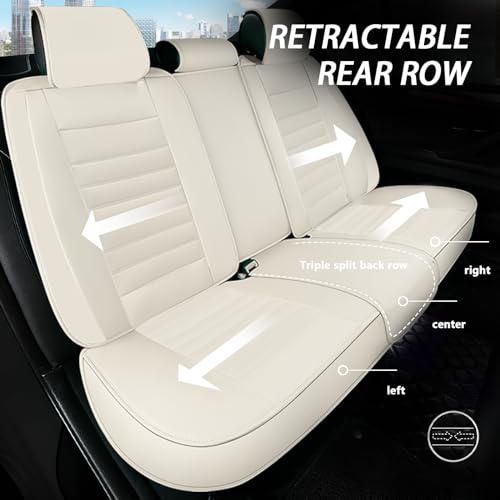 ARAZI 5 Full Set Seat Covers for Jeep Gladiator 2020-2023, Premium Breathable Seat Protector Covers, Waterproof Faux Leather Seat Cover （5 Seats Standard, Dark Green）