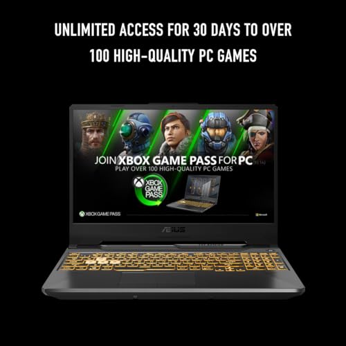 ASUS TUF Gaming A15 Gaming Laptop, 15.6” FHD 144Hz Display, NVIDIA® GeForce RTX™ 3050, AMD Ryzen™ 5 7535HS, 8GB DDR5, 512GB PCIe® Gen4 NVMe™ SSD, Wi-Fi 6, Windows 11, FA506NC-ES51