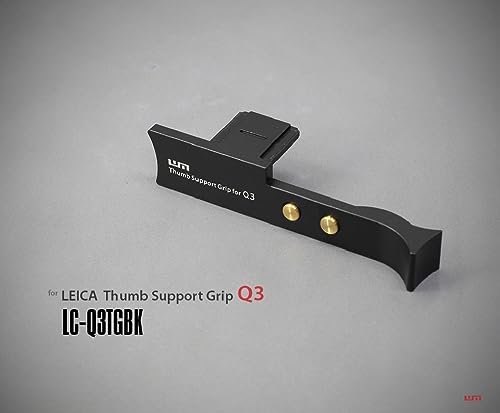 LIM'S Camera Thumb Support Grip 6061 Aluminum Handgrip for Leica Q3 [Black]