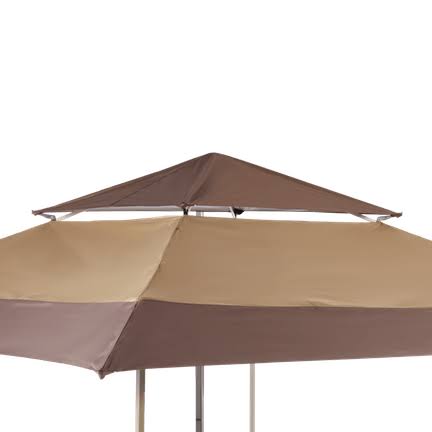 Z-Shade 13 x 13 Foot Instant Gazebo Canopy Tent Outdoor Patio Shelter Tan Brown