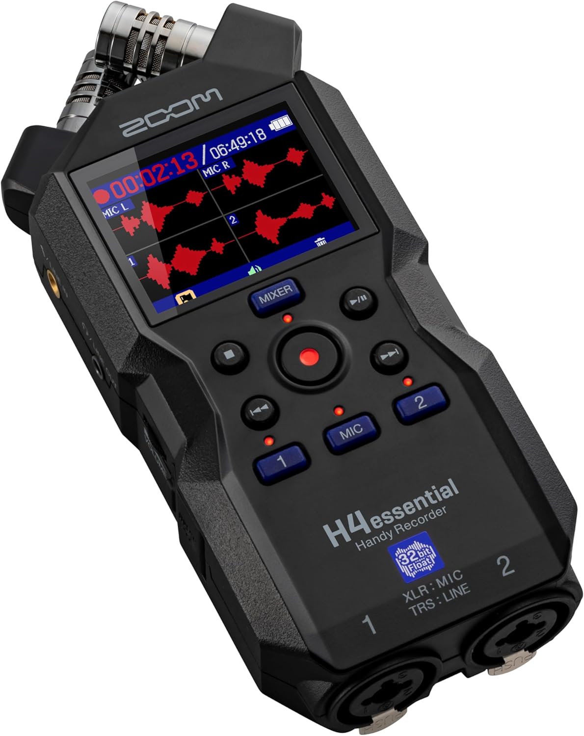 Zoom H4essential New H4n 4-Track Recorder with Ritz Gear Professional Video, Cinema and Broadcasting Shotgun Microphone for Indoor & Outdoor Film, Interview & Studio Complete Recording Kit (Black)