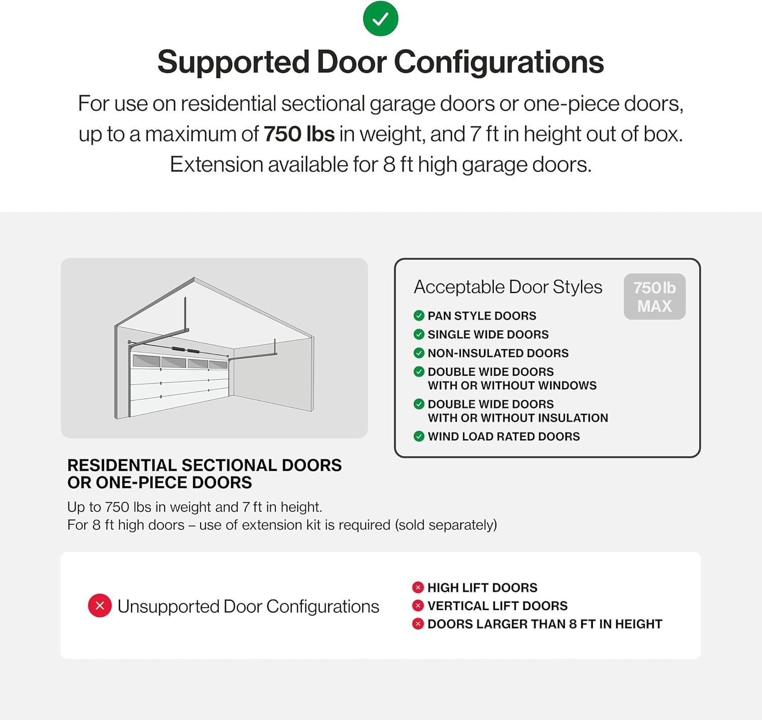 Genie SilentMax 1200 Model 4042-TKH Garage Door Opener with Motion Detection Lighting, Ultra-Quiet Steel-Reinforced Belt Drive, 140V DC Motor, 3/4 + HPc 140V Belt Drive, Gray