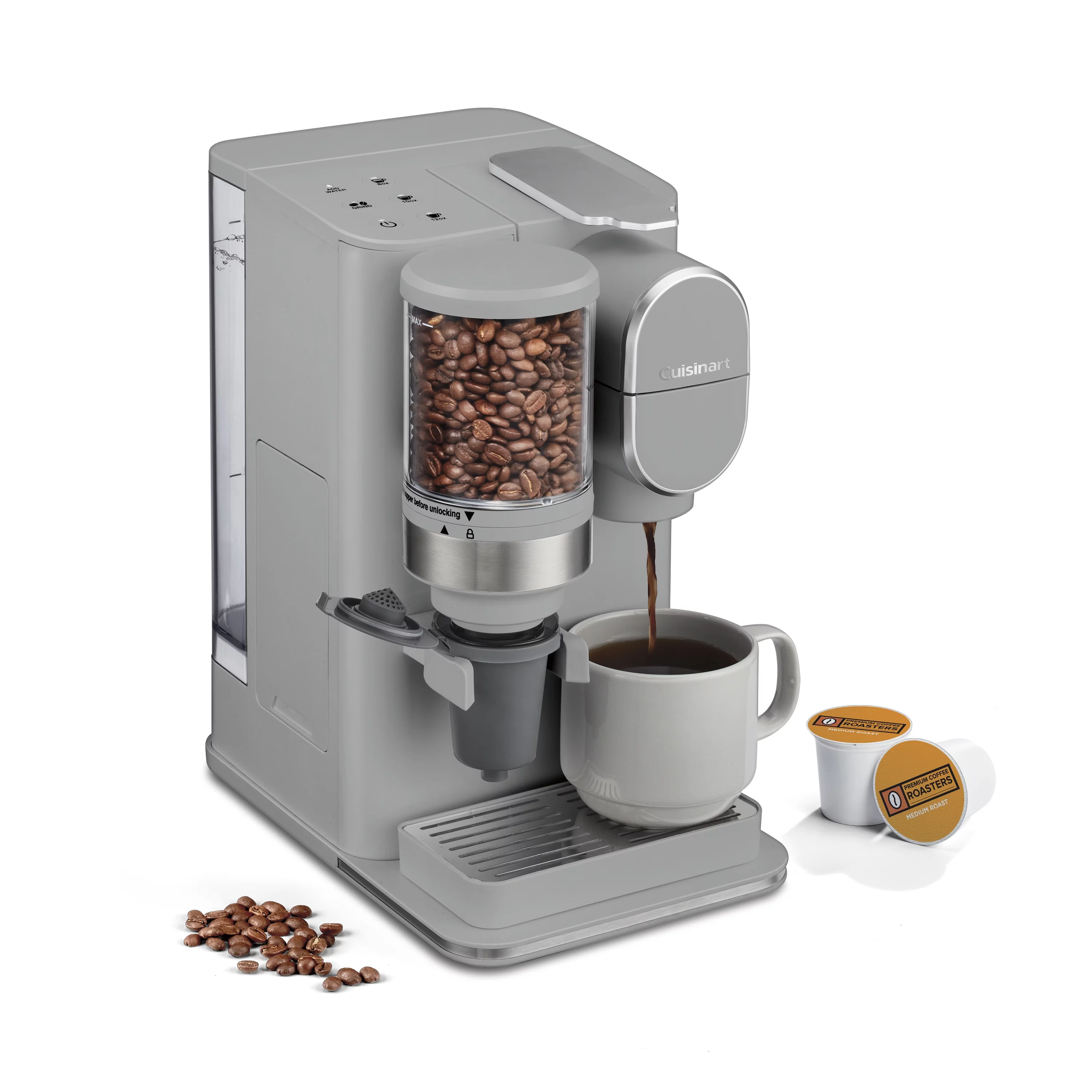 Cuisinart Grind & Brew Single-Serve Coffeemaker, Gray