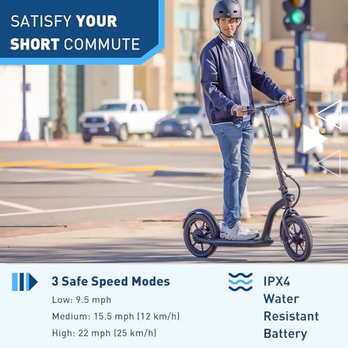 Hiboy MAX Pro Electric Scooter, 46.6 Mi Long Range, 22 MPH Power by 650W MAX Motor, 11'' Pneumatic Tires, Split Hub Design, Dual Suspension, 265lbs MAX Load, Commuting Electric Scooter for Adults
