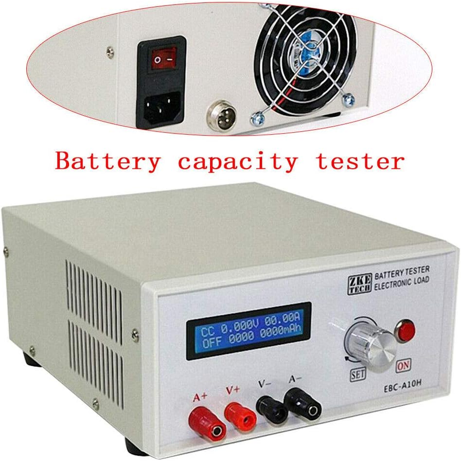 Digital Battery Tester Battery Load Tester Li-ion Battery Charge Capacity Tester LCD Battery Charger Checker Analyzer Tester Battery Capacity Performance Tester Device Mobile Power Head Test