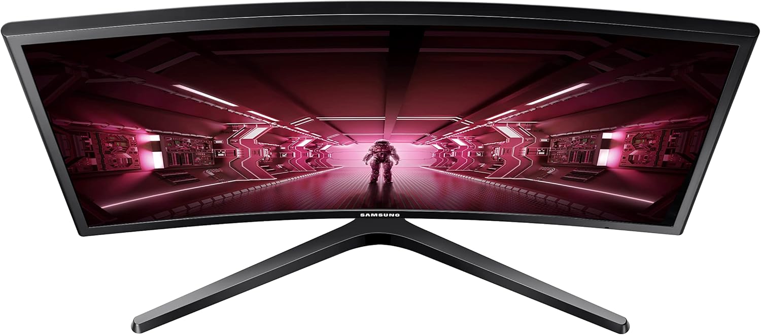 SAMSUNG 24" CRG5 Curved Gaming Monitor, 144Hz, 4ms, Exclusive Gamer Settings, AMD Radeon FreeSync, Eye Saver Mode, 3000:1 Contrast Ratio, Black (Renewed)