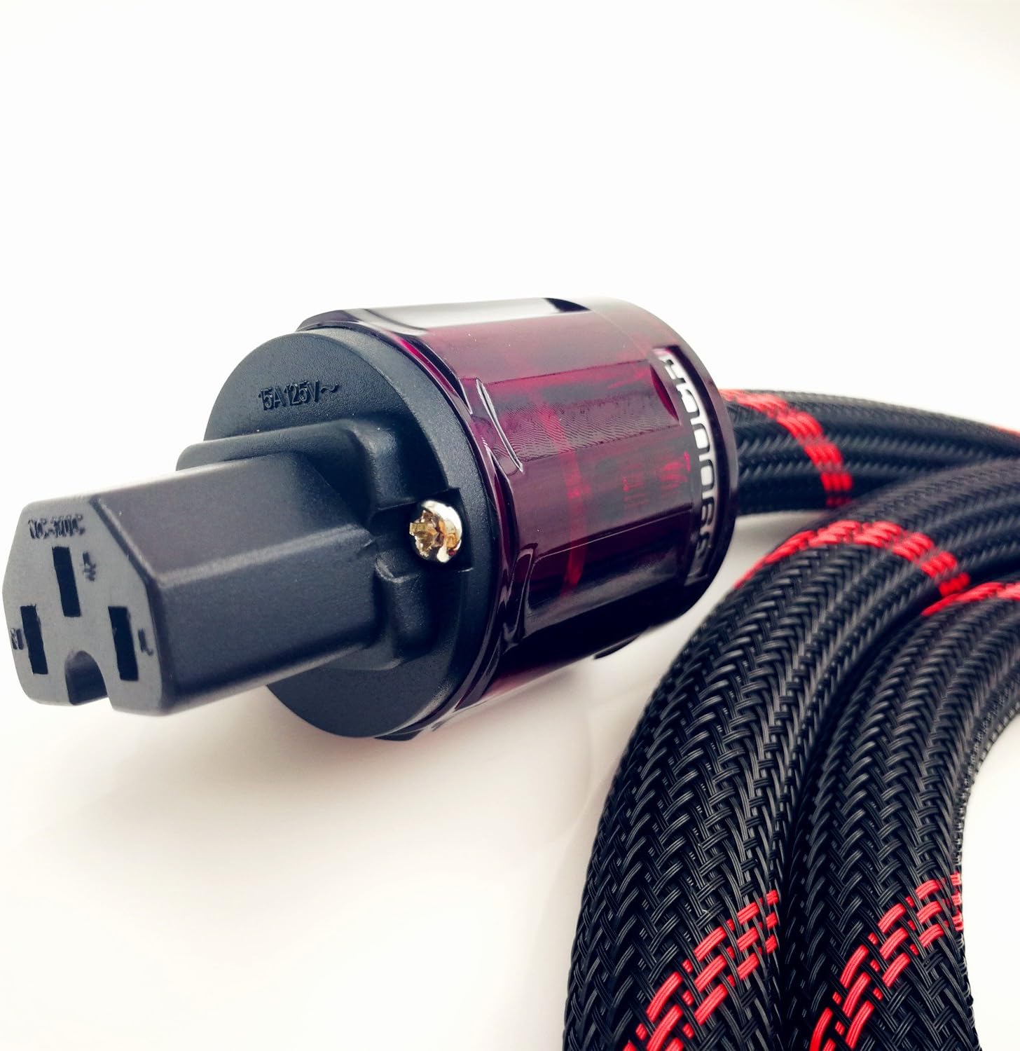 WAudio 10 AWG Hi-End HiFi Audio Universal AC Power Cable Power Cord US Plug - 6.6FT (2M) Pack of 2