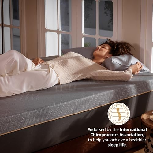 EGOHOME 14 Inch King Size Memory Foam Mattress for Back Pain, Cooling Copper Gel Bed in a Box, Foam Made in USA, CertiPUR-US Certified, Therapeutic Medium Firm, 76x80x14 Black