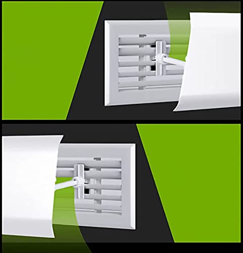 Air Conditioner Deflector Central AC Air Flow Deflector Prevent The Cold Air from Blowing Straight, Angle Adjustable, Easy Installation, for Vents, Sidewall, Home AC