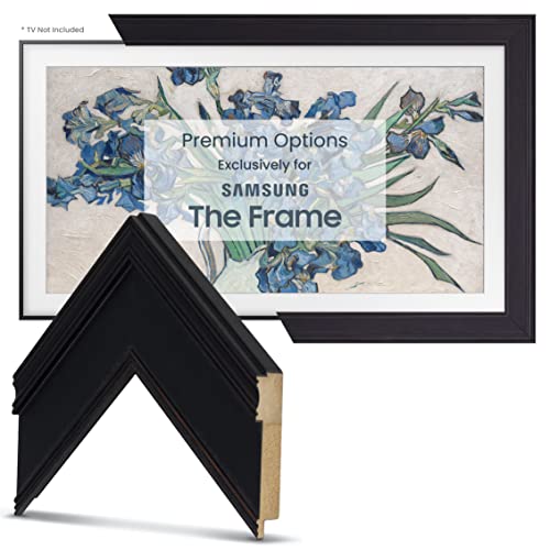 Frame My TV Deco TV Frames - Black Smart Frame Compatible ONLY with Samsung The Frame TV