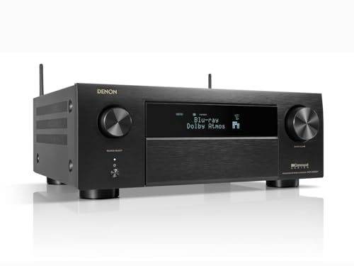 Denon AVR-X3800H 9.4-Ch Receiver - 8K UHD Home Theater AVR (105W X 9) Built-in Bluetooth, Wi-Fi & HEOS Multi-Room Streaming, Dolby Atmos, DTS:X, IMAX Enhanced & Auro 3D